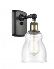 Innovations Lighting 516-1W-BAB-G394-LED - Ellery - 1 Light - 5 inch - Black Antique Brass - Sconce