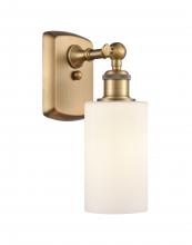 Innovations Lighting 516-1W-BB-G801-LED - Clymer - 1 Light - 4 inch - Brushed Brass - Sconce
