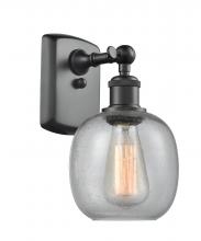Innovations Lighting 516-1W-BK-G104-LED - Belfast - 1 Light - 6 inch - Matte Black - Sconce