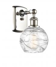 Innovations Lighting 516-1W-PN-G1213-6-LED - Athens Deco Swirl - 1 Light - 6 inch - Polished Nickel - Sconce