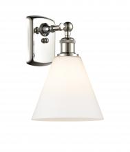 Innovations Lighting 516-1W-PN-GBC-81-LED - Berkshire - 1 Light - 8 inch - Polished Nickel - Sconce