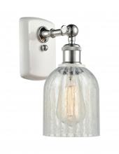 Innovations Lighting 516-1W-WPC-G2511-LED - Caledonia - 1 Light - 5 inch - White Polished Chrome - Sconce