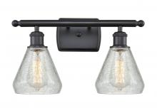 Innovations Lighting 516-2W-BK-G275-LED - Conesus - 2 Light - 16 inch - Matte Black - Bath Vanity Light