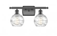 Innovations Lighting 516-2W-OB-G1213-6-LED - Athens Deco Swirl - 2 Light - 16 inch - Oil Rubbed Bronze - Bath Vanity Light