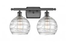Innovations Lighting 516-2W-OB-G1213-8-LED - Athens Deco Swirl - 2 Light - 18 inch - Oil Rubbed Bronze - Bath Vanity Light