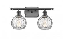 Innovations Lighting 516-2W-OB-G1215-6-LED - Athens Water Glass - 2 Light - 16 inch - Oil Rubbed Bronze - Bath Vanity Light