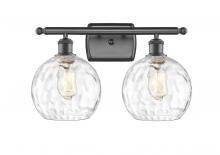 Innovations Lighting 516-2W-OB-G1215-8-LED - Athens Water Glass - 2 Light - 18 inch - Oil Rubbed Bronze - Bath Vanity Light