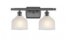 Innovations Lighting 516-2W-OB-G411-LED - Dayton - 2 Light - 16 inch - Oil Rubbed Bronze - Bath Vanity Light