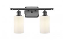Innovations Lighting 516-2W-OB-G801-LED - Clymer - 2 Light - 14 inch - Oil Rubbed Bronze - Bath Vanity Light