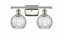 Innovations Lighting 516-2W-PN-G1215-6-LED - Athens Water Glass - 2 Light - 16 inch - Polished Nickel - Bath Vanity Light