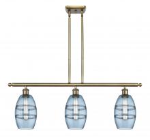 Innovations Lighting 516-3I-AB-G557-6BL - Vaz - 3 Light - 36 inch - Antique Brass - Cord hung - Island Light
