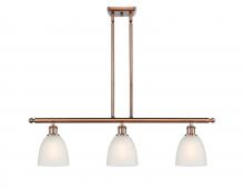 Innovations Lighting 516-3I-AC-G381-LED - Castile - 3 Light - 36 inch - Antique Copper - Cord hung - Island Light
