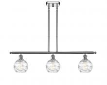 Innovations Lighting 516-3I-PC-G1213-6-LED - Athens Deco Swirl - 3 Light - 36 inch - Polished Chrome - Cord hung - Island Light