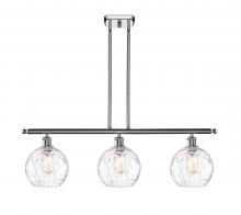 Innovations Lighting 516-3I-PC-G1215-8-LED - Athens Water Glass - 3 Light - 36 inch - Polished Chrome - Cord hung - Island Light