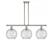 Innovations Lighting 516-3I-PN-G1213-10-LED - Athens Deco Swirl - 3 Light - 37 inch - Polished Nickel - Cord hung - Island Light