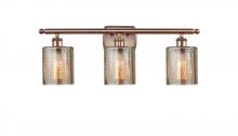 Innovations Lighting 516-3W-AC-G116-LED - Cobbleskill - 3 Light - 25 inch - Antique Copper - Bath Vanity Light
