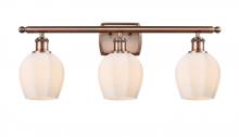 Innovations Lighting 516-3W-AC-G461-6-LED - Norfolk - 3 Light - 26 inch - Antique Copper - Bath Vanity Light