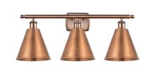 Innovations Lighting 516-3W-AC-MBC-8-AC-LED - Berkshire - 3 Light - 28 inch - Antique Copper - Bath Vanity Light