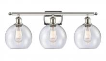 Innovations Lighting 516-3W-PN-G124-LED - Athens - 3 Light - 28 inch - Polished Nickel - Bath Vanity Light