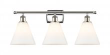 Innovations Lighting 516-3W-PN-GBC-81-LED - Berkshire - 3 Light - 28 inch - Polished Nickel - Bath Vanity Light