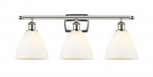 Innovations Lighting 516-3W-PN-GBD-751-LED - Bristol - 3 Light - 28 inch - Polished Nickel - Bath Vanity Light
