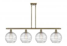 Innovations Lighting 516-4I-AB-G1213-10 - Athens Deco Swirl - 4 Light - 48 inch - Antique Brass - Cord hung - Island Light