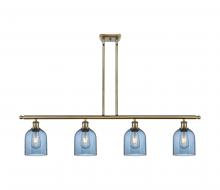 Innovations Lighting 516-4I-AB-G558-6BL - Bella - 4 Light - 48 inch - Antique Brass - Cord hung - Island Light
