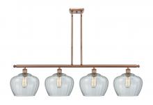 Innovations Lighting 516-4I-AC-G92-L-LED - Fenton - 4 Light - 49 inch - Antique Copper - Cord hung - Island Light
