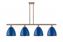 Innovations Lighting 516-4I-AC-MBD-9-BL-LED - Plymouth - 4 Light - 48 inch - Antique Copper - Cord hung - Island Light