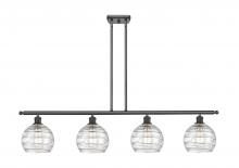 Innovations Lighting 516-4I-OB-G1213-8-LED - Athens Deco Swirl - 4 Light - 48 inch - Oil Rubbed Bronze - Cord hung - Island Light