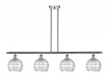 Innovations Lighting 516-4I-PC-G1213-8-LED - Athens Deco Swirl - 4 Light - 48 inch - Polished Chrome - Cord hung - Island Light