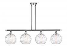 Innovations Lighting 516-4I-PC-G1215-10-LED - Athens Water Glass - 4 Light - 48 inch - Polished Chrome - Cord hung - Island Light