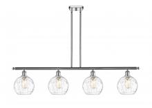 Innovations Lighting 516-4I-PC-G1215-8-LED - Athens Water Glass - 4 Light - 48 inch - Polished Chrome - Cord hung - Island Light