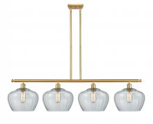 Innovations Lighting 516-4I-SG-G92-L-LED - Fenton - 4 Light - 49 inch - Satin Gold - Cord hung - Island Light
