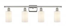 Innovations Lighting 516-4W-PN-G801-LED - Clymer - 4 Light - 34 inch - Polished Nickel - Bath Vanity Light