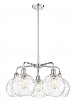 Innovations Lighting 516-5CR-PC-G1215-8 - Athens Water Glass - 5 Light - 26 inch - Polished Chrome - Chandelier
