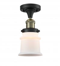 Innovations Lighting 517-1CH-BAB-G181S-LED - Canton - 1 Light - 6 inch - Black Antique Brass - Semi-Flush Mount