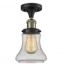 Innovations Lighting 517-1CH-BAB-G194-LED - Bellmont - 1 Light - 6 inch - Black Antique Brass - Semi-Flush Mount
