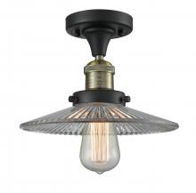 Innovations Lighting 517-1CH-BAB-G2-LED - Halophane - 1 Light - 9 inch - Black Antique Brass - Semi-Flush Mount