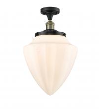 Innovations Lighting 517-1CH-BAB-G661-12-LED - Bullet - 1 Light - 12 inch - Black Antique Brass - Semi-Flush Mount