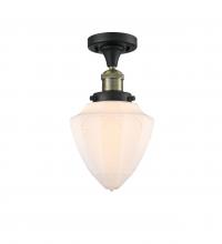 Innovations Lighting 517-1CH-BAB-G661-7-LED - Bullet - 1 Light - 7 inch - Black Antique Brass - Semi-Flush Mount