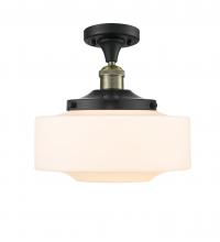 Innovations Lighting 517-1CH-BAB-G691-12-LED - Bridgeton - 1 Light - 12 inch - Black Antique Brass - Semi-Flush Mount