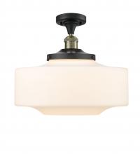 Innovations Lighting 517-1CH-BAB-G691-16-LED - Bridgeton - 1 Light - 16 inch - Black Antique Brass - Semi-Flush Mount