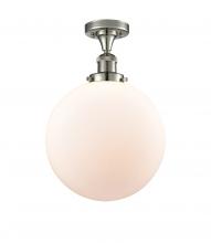 Innovations Lighting 517-1CH-PN-G201-12-LED - Beacon - 1 Light - 12 inch - Polished Nickel - Semi-Flush Mount