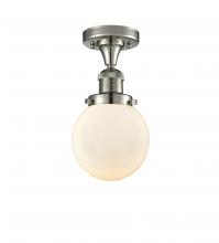 Innovations Lighting 517-1CH-PN-G201-6-LED - Beacon - 1 Light - 6 inch - Polished Nickel - Semi-Flush Mount