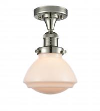 Innovations Lighting 517-1CH-PN-G321-LED - Olean - 1 Light - 7 inch - Polished Nickel - Semi-Flush Mount