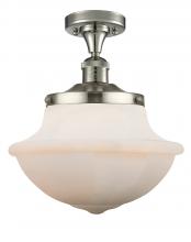 Innovations Lighting 517-1CH-PN-G541-LED - Oxford - 1 Light - 12 inch - Polished Nickel - Semi-Flush Mount