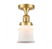 Innovations Lighting 517-1CH-SG-G181S-LED - Canton - 1 Light - 6 inch - Satin Gold - Semi-Flush Mount