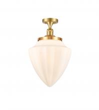 Innovations Lighting 517-1CH-SG-G661-12-LED - Bullet - 1 Light - 12 inch - Satin Gold - Semi-Flush Mount