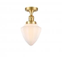 Innovations Lighting 517-1CH-SG-G661-7-LED - Bullet - 1 Light - 7 inch - Satin Gold - Semi-Flush Mount